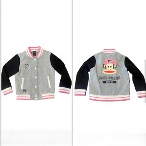 Paul Frank Girls Varsity Snap Jacket Small
